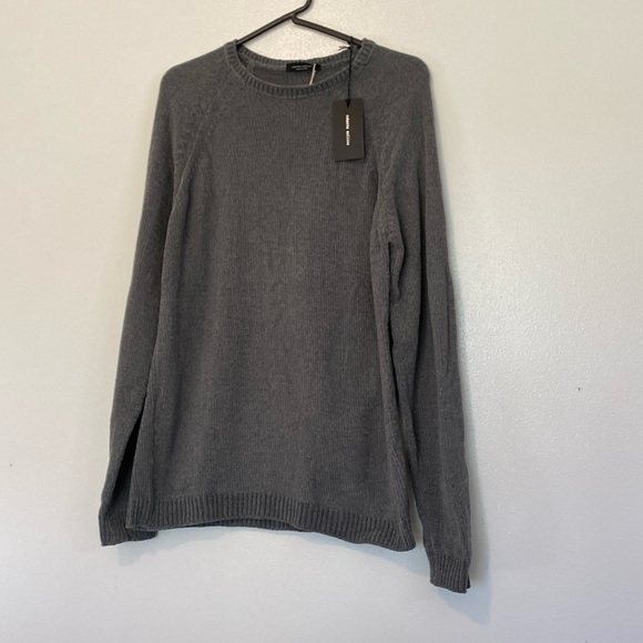 Roberto Collina grey ling sleeve uber soft made in Italy sweater NWT - Picture 1 of 11